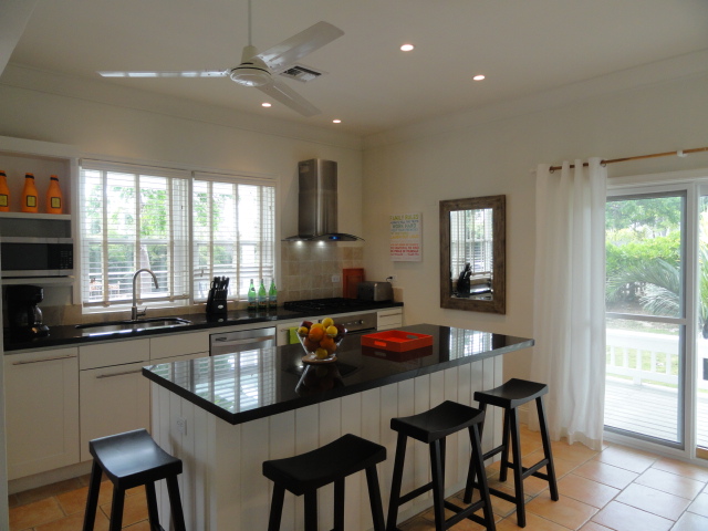 Yellow House kitchen island