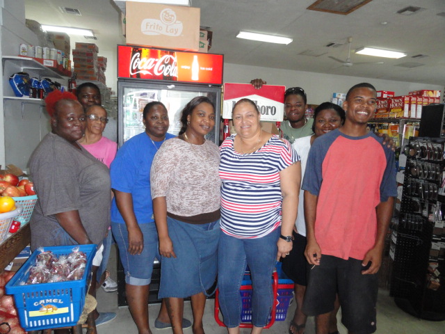 Staff at Burrows food stores