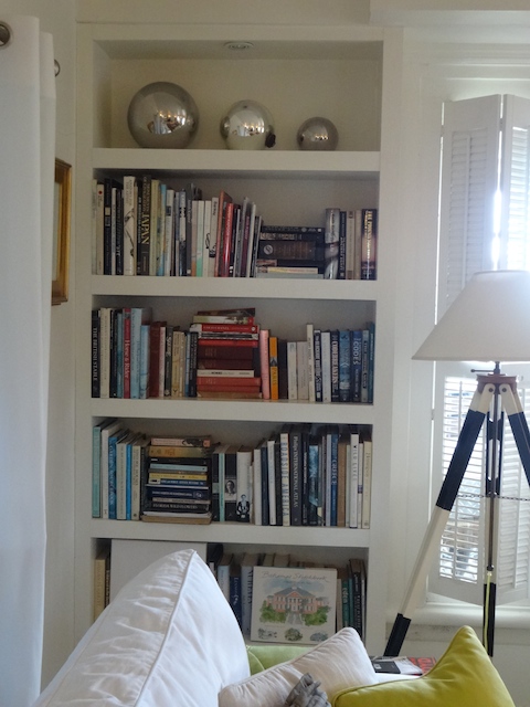 Bookshelves in our living room