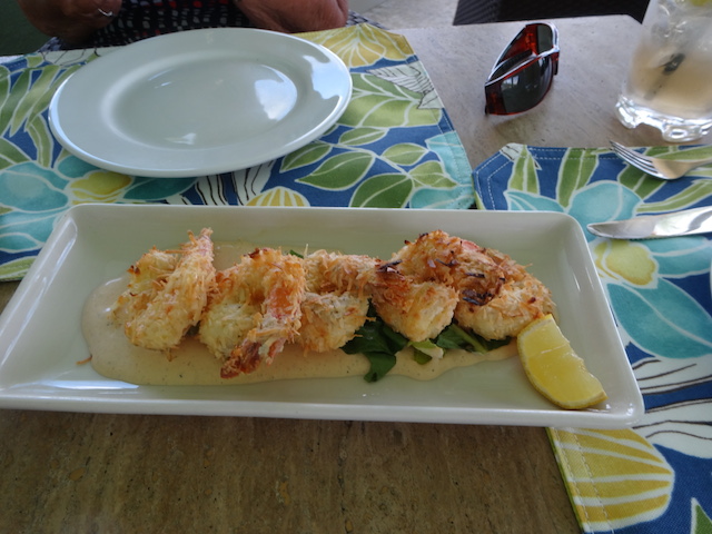 Coconut shrimp at Pascal's