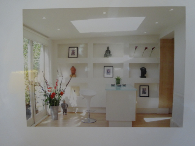 And now at last a work related image - a display unit I designed for a house in Oxford UK