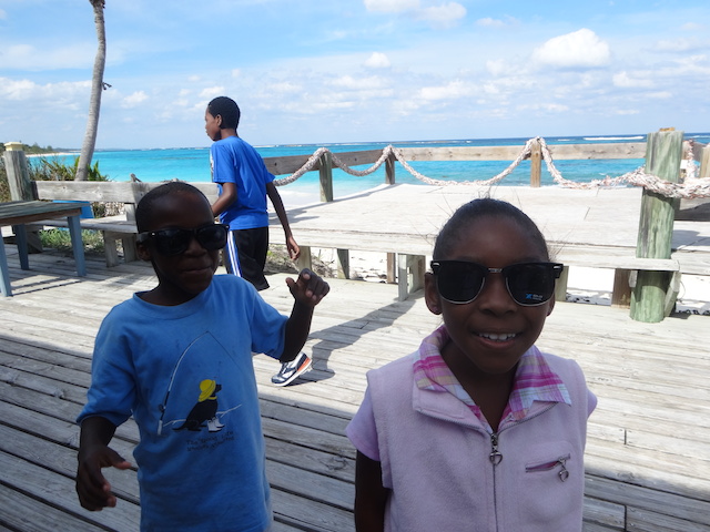 Alberneisha and Justin in new glasses as well...