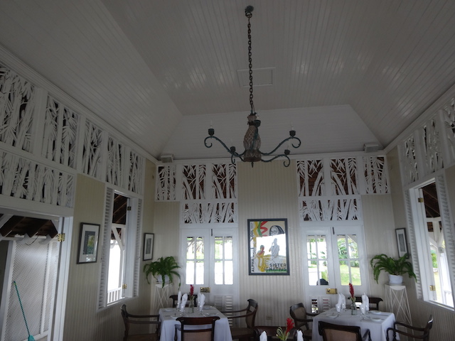 Fantastic fretwork in one of the dining areas