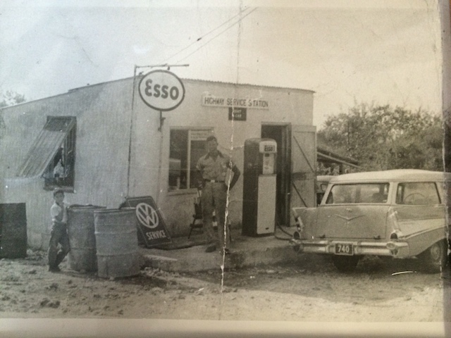 Highway Service Station  as it was back in the late 1950's