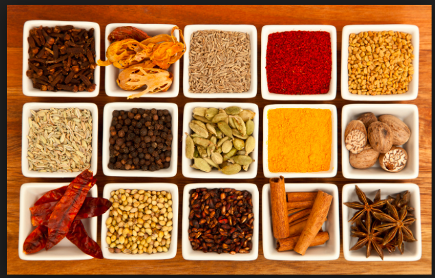 Beautiful collection of Indian spices