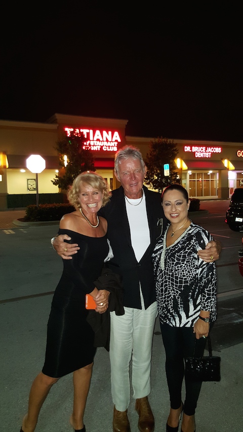 Outside Tatiana's with Bob and Luz Pellegrino