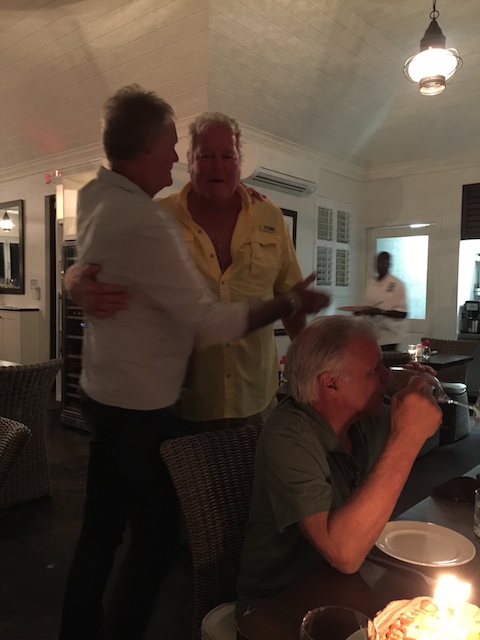 Bob is not really dancing with Gary Kelly - it just looks that way !