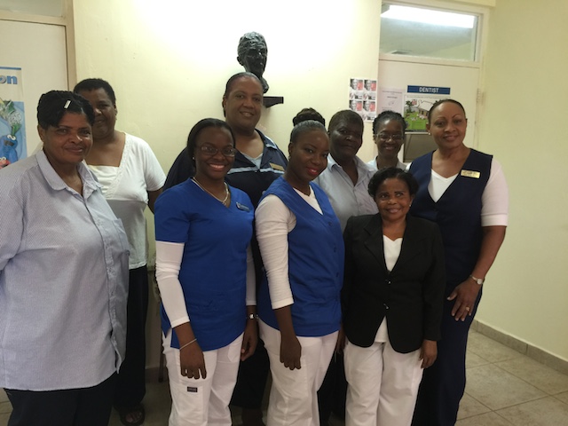 The nursing, clerical and janitorial staff of the Levy Clinic