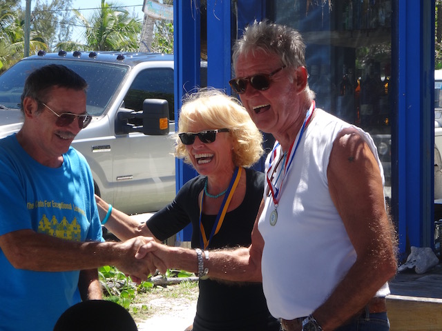 Bob and I with the wonderful Mr Bill Holland - principal of the Centre for Exceptional Learners in Governors Harbour