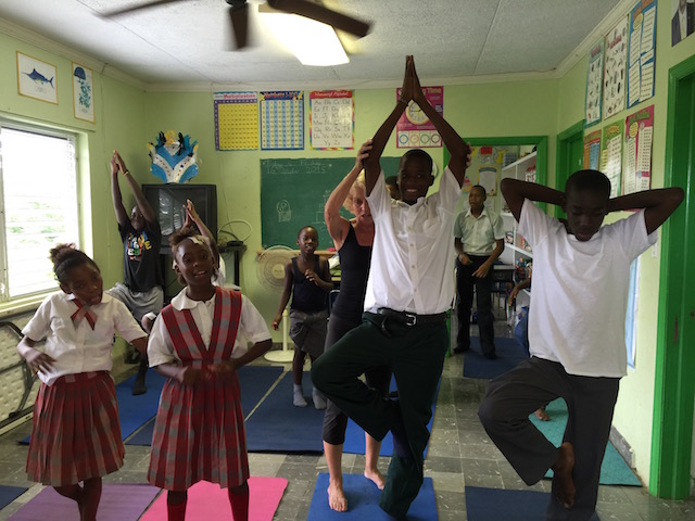 Exceptional Learners' yoga class