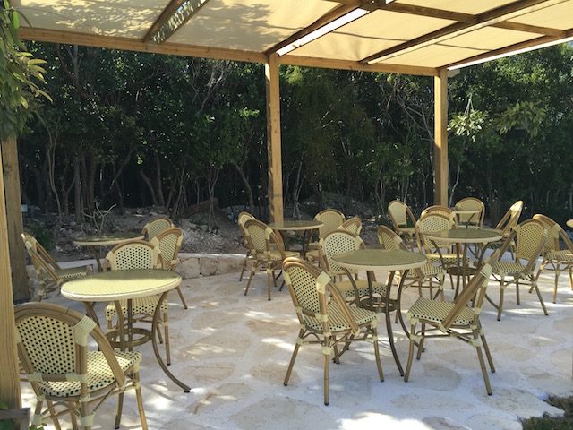 The shaded terrace area where you can enjoy a breakfast or lunch.....