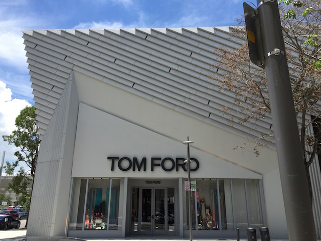 Great architectural design at the Tom Ford Store