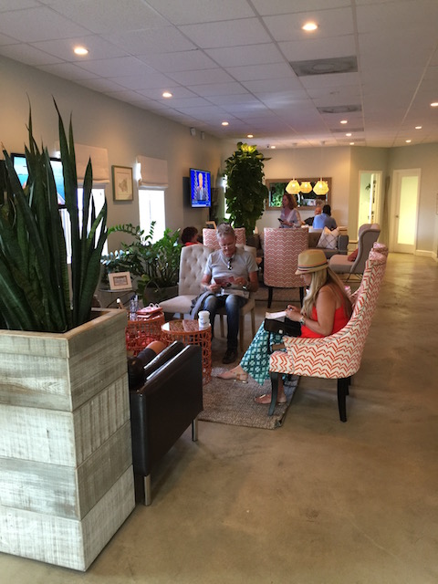 The waiting lounge at Watermakers Air