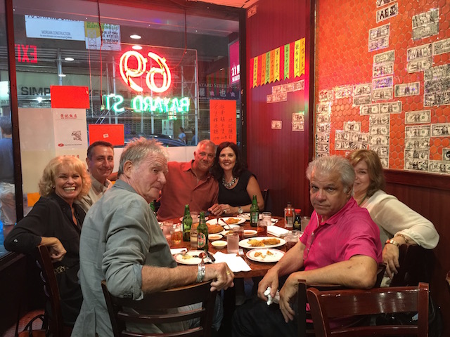 Eating with friends in Chinatown