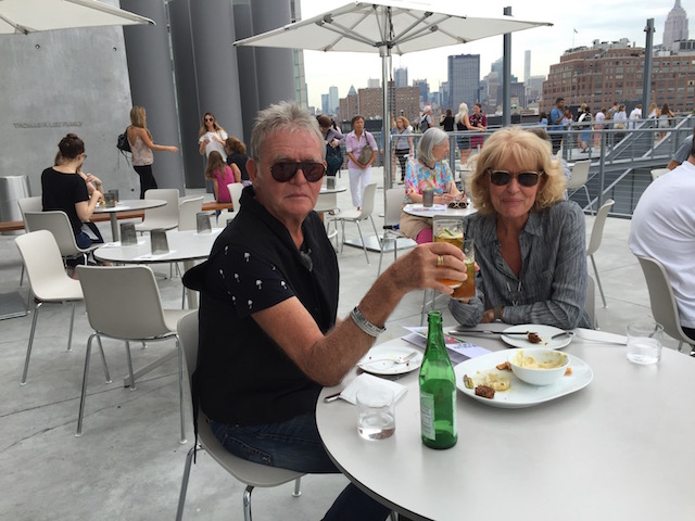 Enjoying a very light lunch at the Whitney 