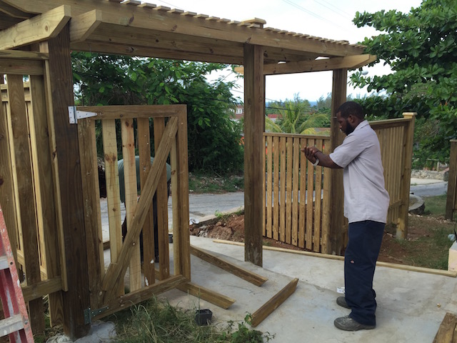 Sorting out the new front gates