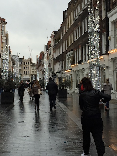 Christmas lights just off Oxford St