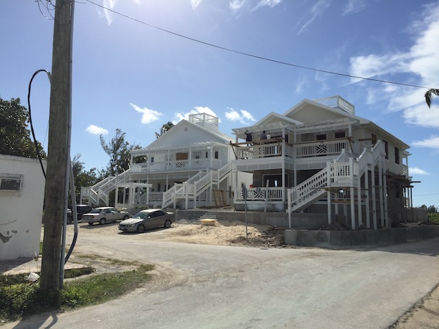 Anchor Point - the fourplex on the left and the duplex on the right