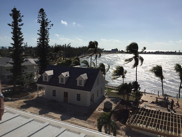 Great view from the top floor taking in Cornerwall House and the harbour