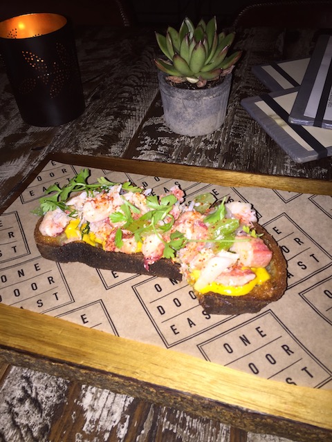 Gorgeous lobster bruschetta at One Door East.....