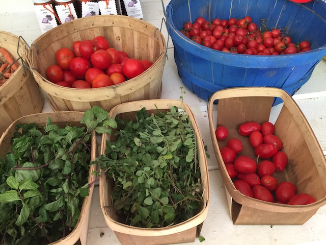 Those tomatoes are as sweet as anything.....