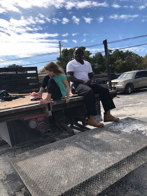 Hanging out with Cecil at the Flea Market 