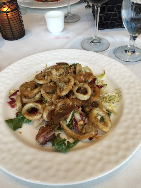 Can I tell you fabulous this was at Valentino's ? Calamari and artichoke - totally divine !