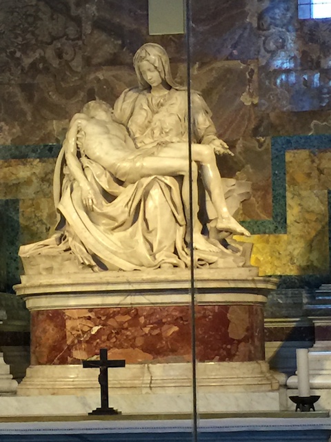 This incredible piece by Michaelangelo - or Mike as we now call him - was sculpted by him at the age of 22 years old !!! It took him one year - and is in St Peter's Basilica 