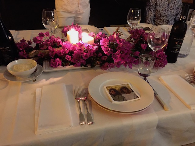 Another beautiful table setting at the villa we stayed at