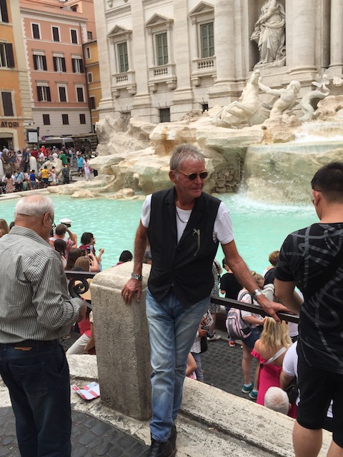 Bob in front of the Trevi Fountain