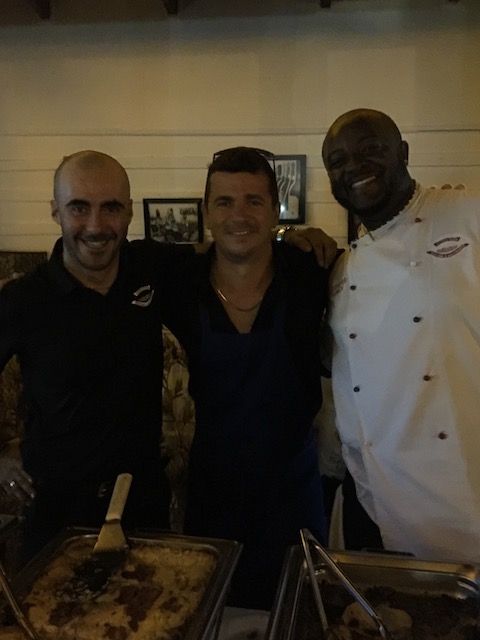 Front of house Massimo, owner Manfredi Mancini and chef - so sorry I didn't get his name .....