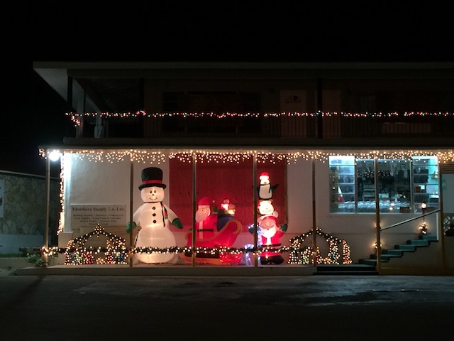 Eleuthera Supply has a great Christmas display - better get ready at Colman Towers !!