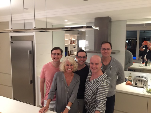 Our first guests staying at the Modern House - they loved it ! Thanks to Brian, Stephen, Nathan and Richard for being the perfect guests.....