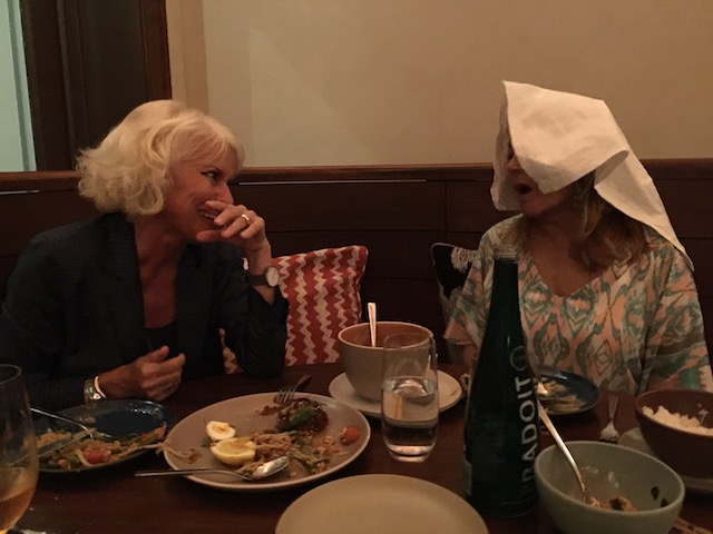 Jilly had to put her napkin on her head to stop the steam coming out of her ears ! while I sat there laughing and feeling the steam coming out of my ears too !