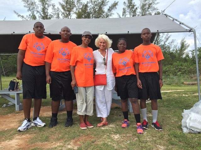 Yours truly with the Grand Bahama team