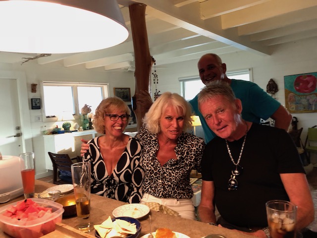 Anticipating a delicious meal with Dan and Larry on Cupid's Cay - yes now in 2018 !