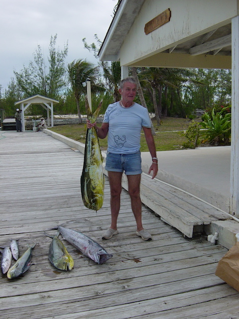 Captain Bob with his catch of the day