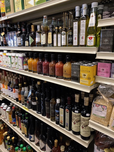 Shelves full of goodies at the International Food and Wine Market 