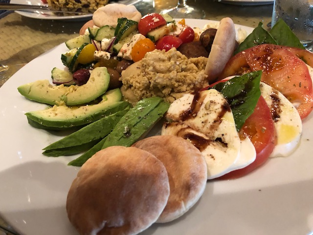 If you find yourself in Bacchus Fine Foods and hungry - why not try the mediterranean platter - I can tell you it is delicious....