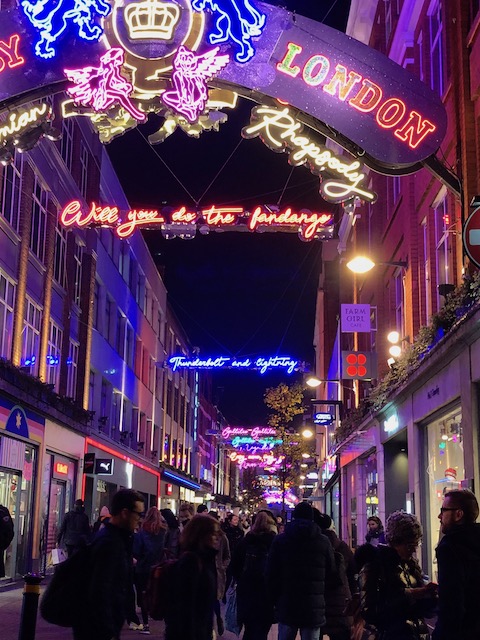 Carnaby St all lit up .....