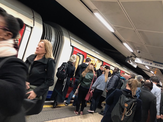 The tube in rush hour.....