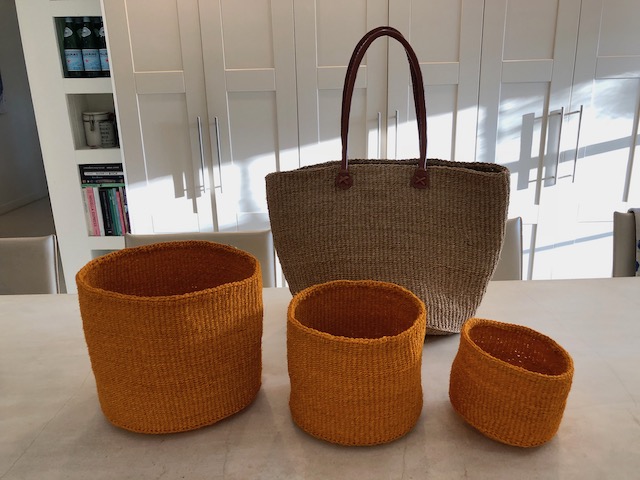 Great bag and beautiful orange baskets 