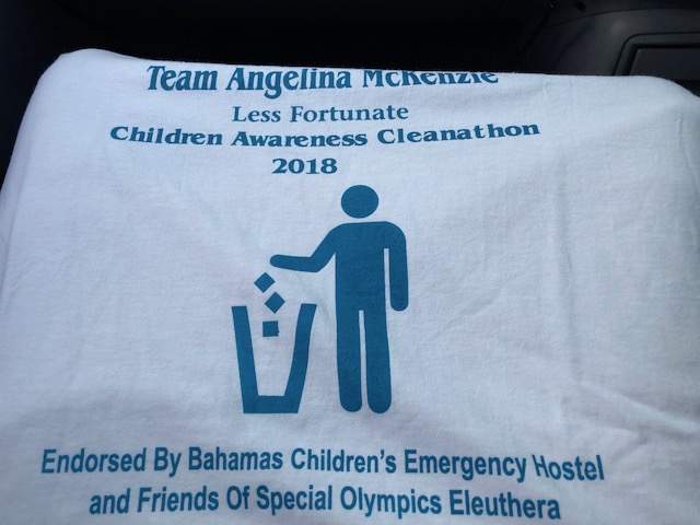 This is the T shirt that Angelina had printed and also sold to raise the funds....