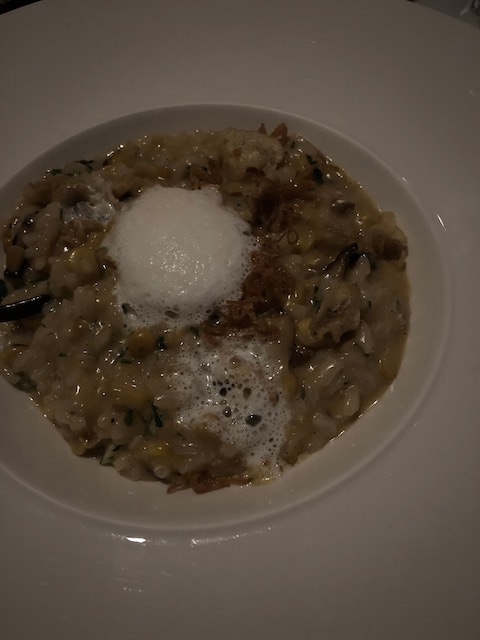 This was appetizer - a fantastic risotto with mushrooms, caramelized onions and a delicious foam on top which I couldn't tell you what it was if my life depended on it !!