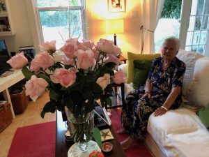 Mum and her birthday roses