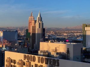 Oh look - the Chrysler building - but with the mountains in the background - this was the last time we saw the sun ....